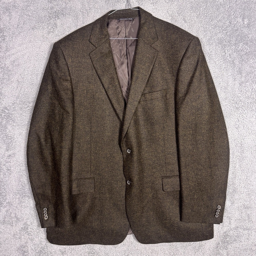 Lanificio Di Pray Blazer Mens 48L Wool Sport Coat Jacket S Cohen Textured Tweed